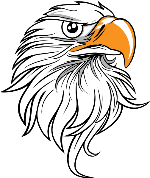 Cartoon Eagles Logos Clipart