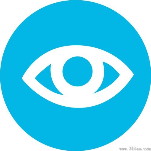 Vector blue background eye icon Free vector in Adobe Illustrator ...