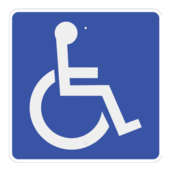 WHEELCHAIR ACCESSIBLE SIGN -