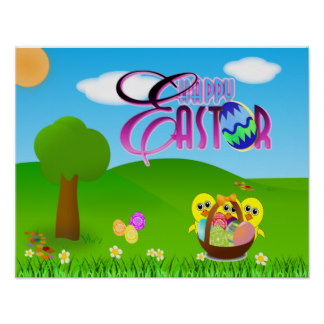 Happy Easter Posters | Zazzle