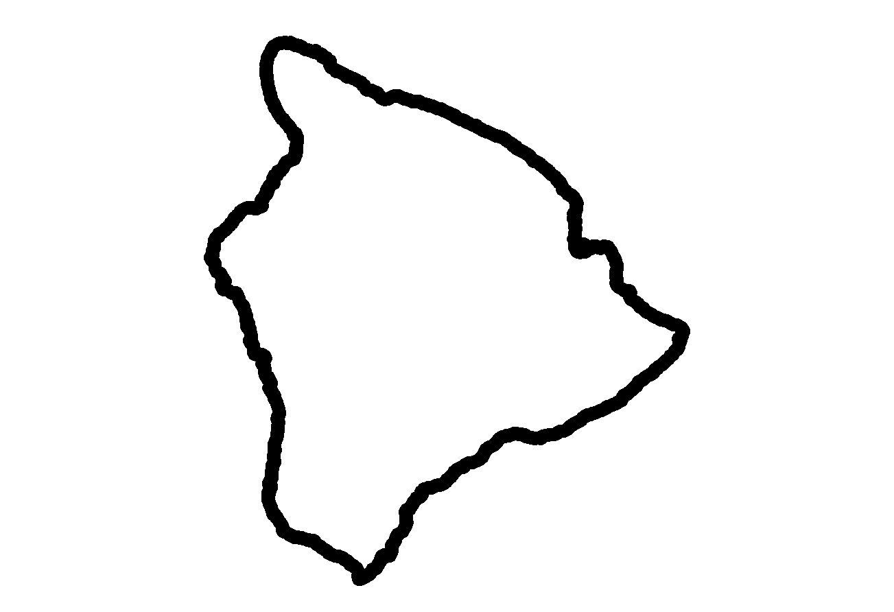 Hawaii island clip art