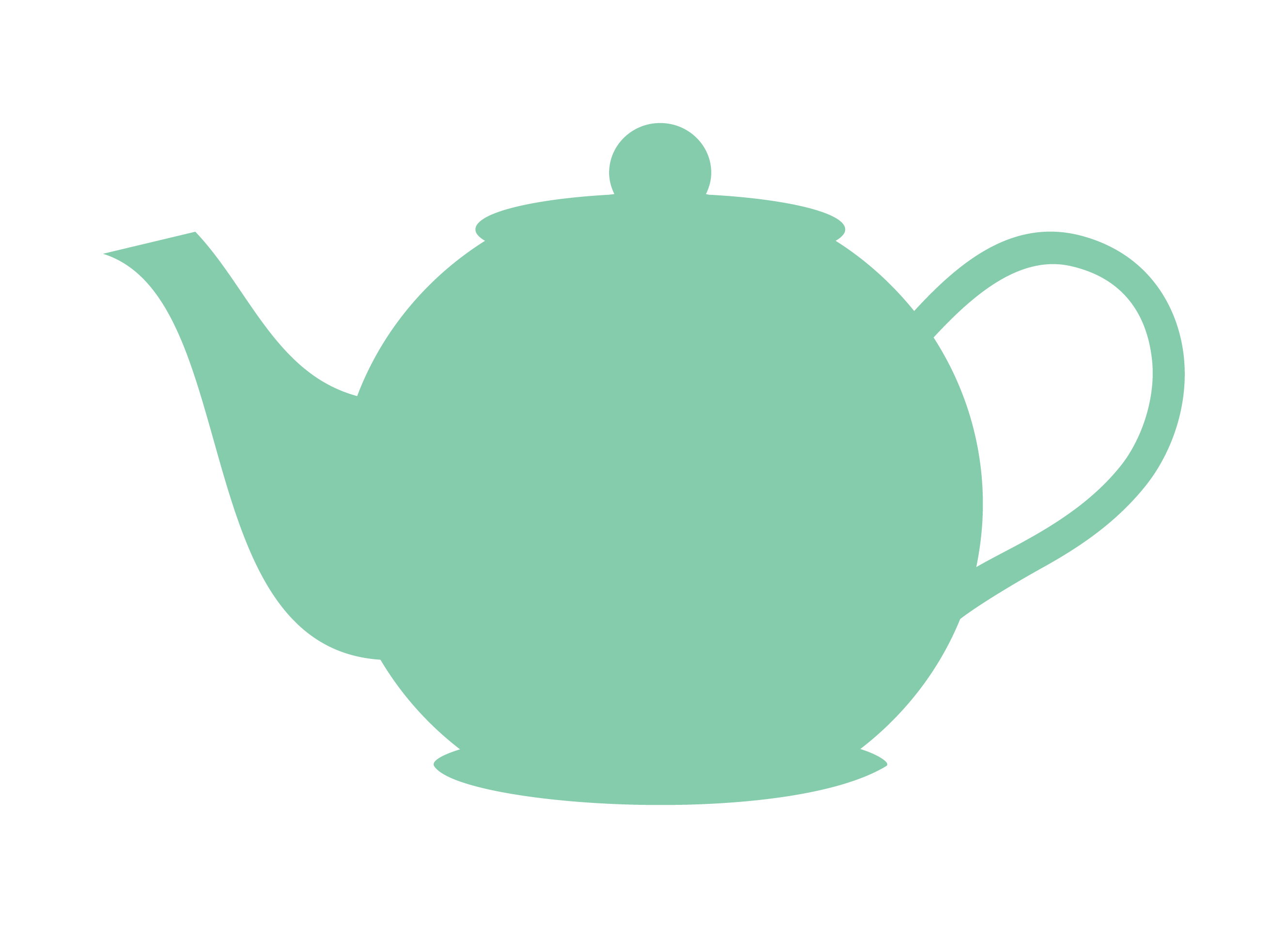 Teapot clipart outline