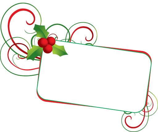 Christmas tags clipart