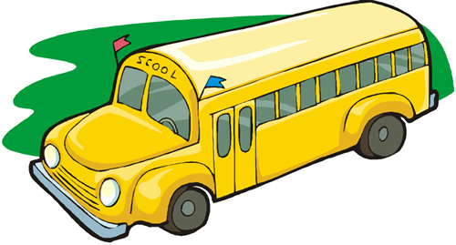 how to draw a school bus clipart 2