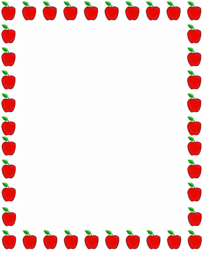 Borders Design Of Apples - ClipArt Best