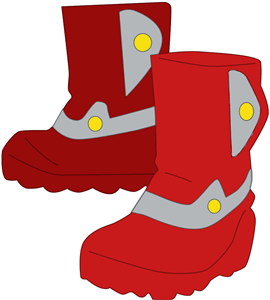 Winter boots clipart