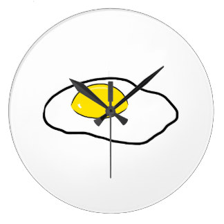 Fried Egg Wall Clocks | Zazzle