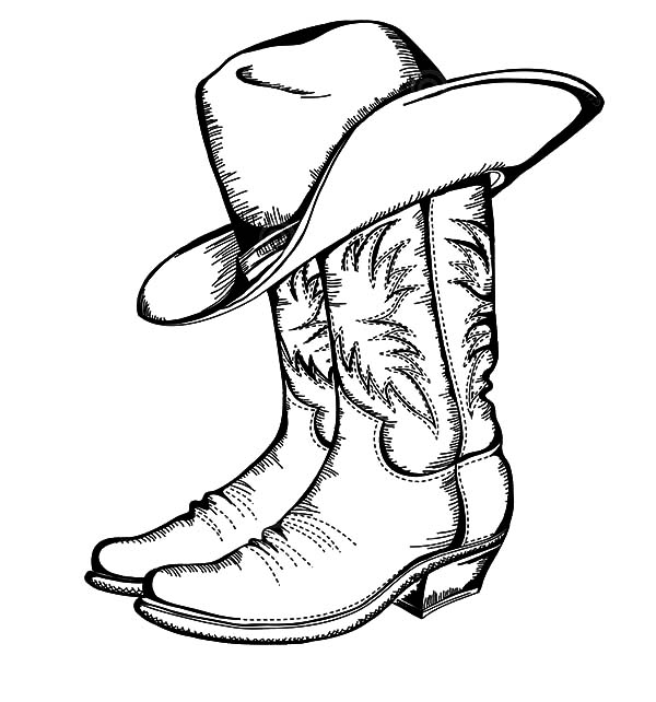 coloring-cowboy-boot-clipart-best