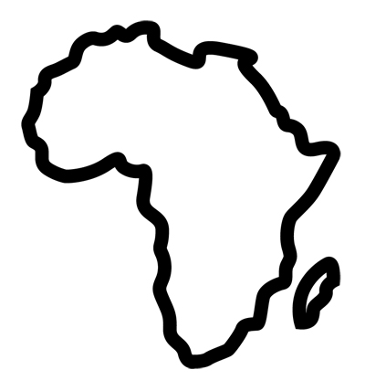africa outline clipart