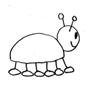 Bug Black And White Clipart