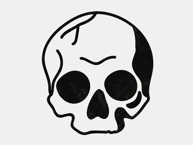 Simple Skull | Skull Drawings ...
