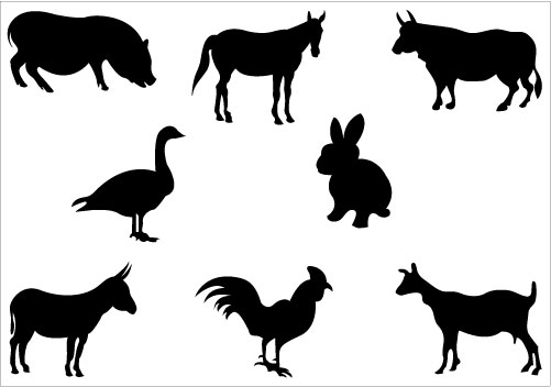1000+ images about animals silhouette-vector | Vector ...