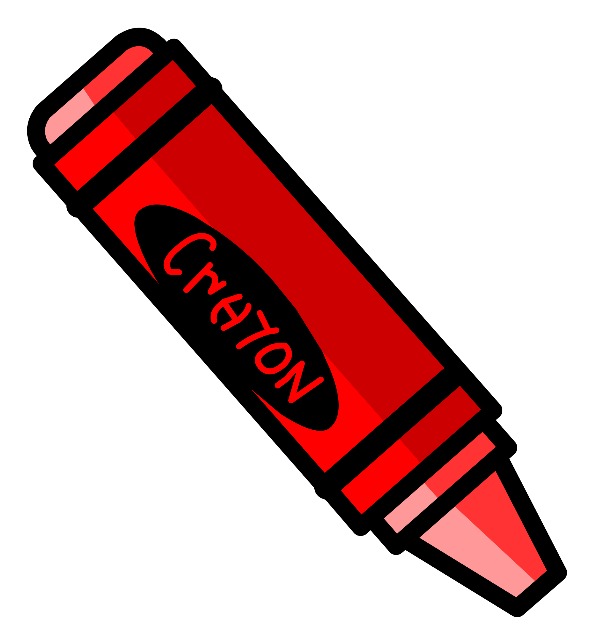 Red Crayon Clipart