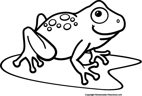 Easy frog clipart