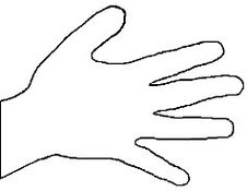 Hand Printable Template Clipart - Free to use Clip Art Resource