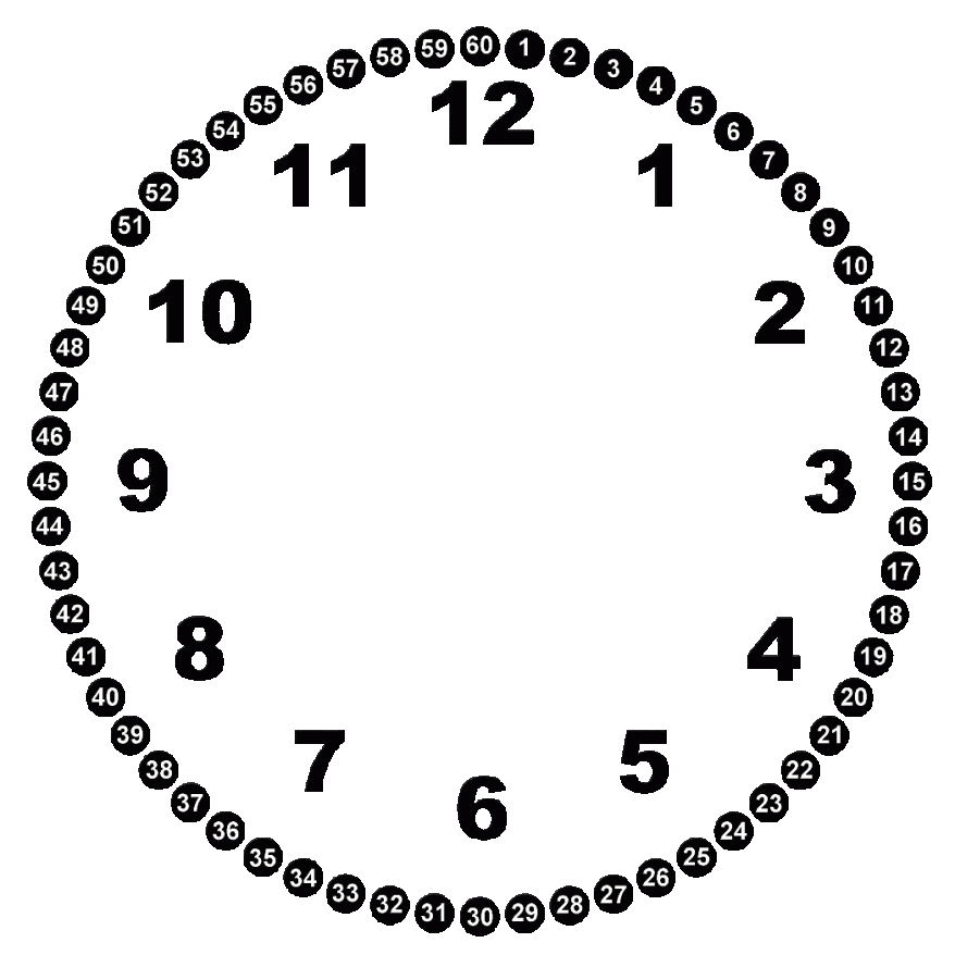 Clock With Minutes ClipArt Best