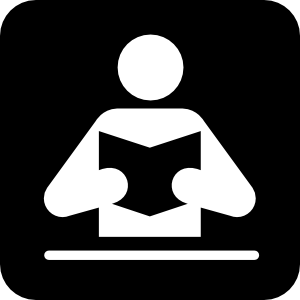 Person Reading Book clip art Free Vector