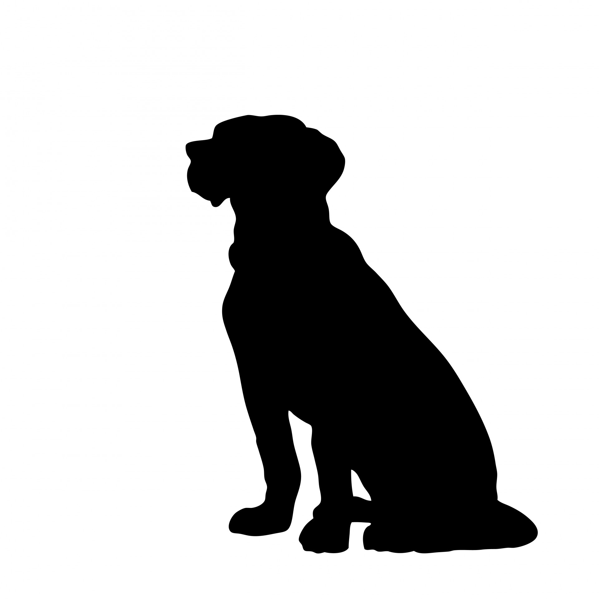 Dog Sitting Clipart - Tumundografico