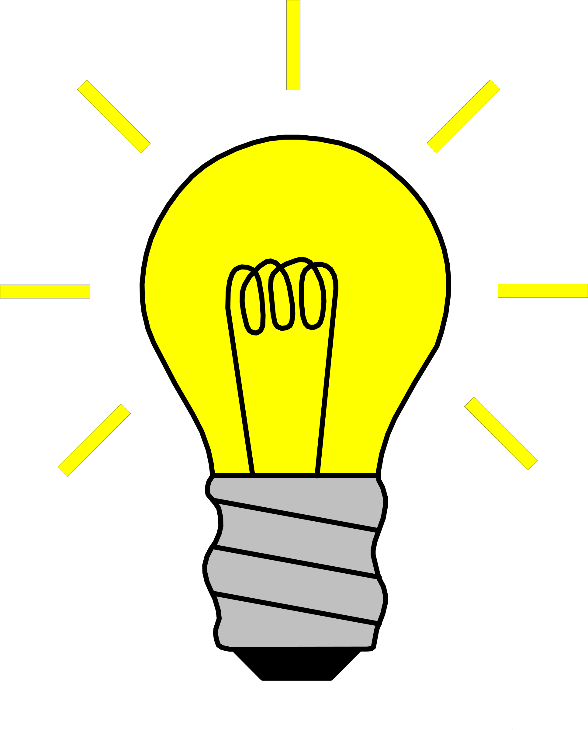 Clipart - Light Bulb On