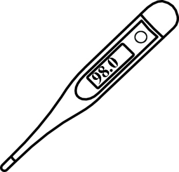 Clipart of a thermometer