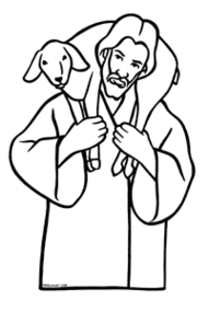 Good Shepherd Line Drawing Clipart - Free to use Clip Art Resource