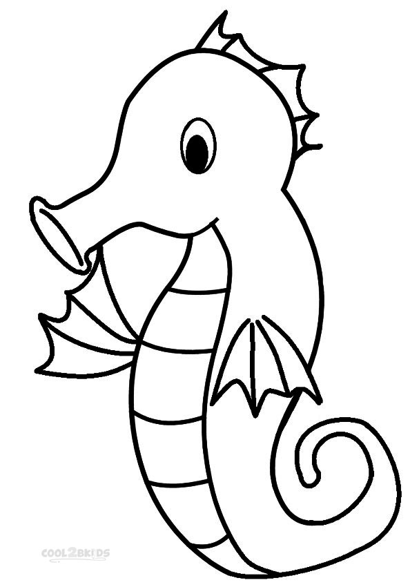 Printable Seahorse Coloring Pages For Kids | Cool2bKids