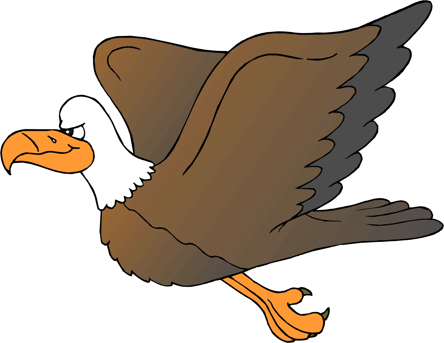 Cartoon eagle clipart