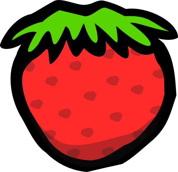 Cartoon Strawberry Clip Art - vector clip art online ...