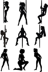 47 Exotic Dancer Stripper Start Vector Clipart for Vinyl Cutter | eBay