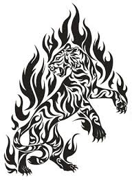 Tribal Flaming Eagle Tattoo Design | Tattoobite.com