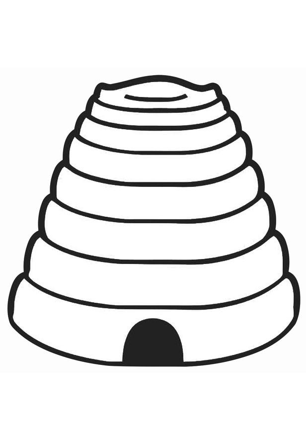Beehive Coloring Page - AZ Coloring Pages