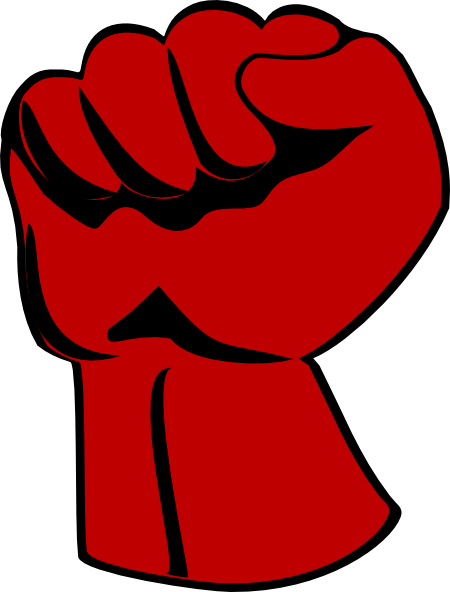 Raised Fist Clip Art - vector clip art online ...