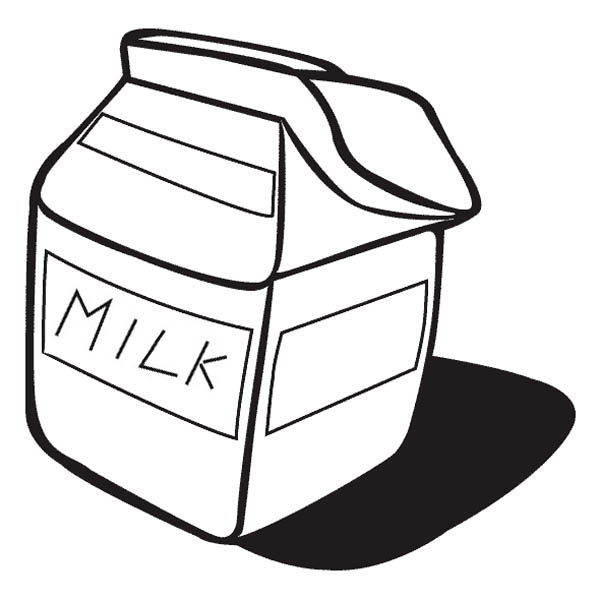 Milk Carton Coloring Page - NetArt