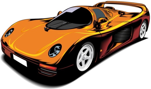 Fine sports car 02 vector Free vector in Encapsulated PostScript ...