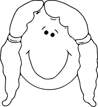 Head outline clipart free