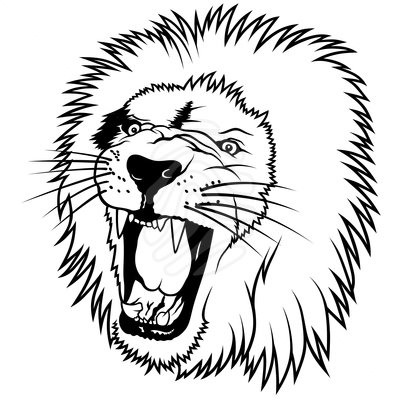 Line Art Lion Clipart - Animals clip art - DownloadClipart.org