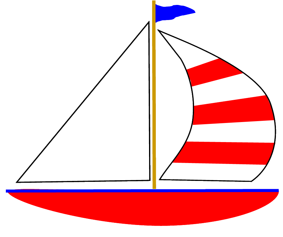 Sail boat clipart