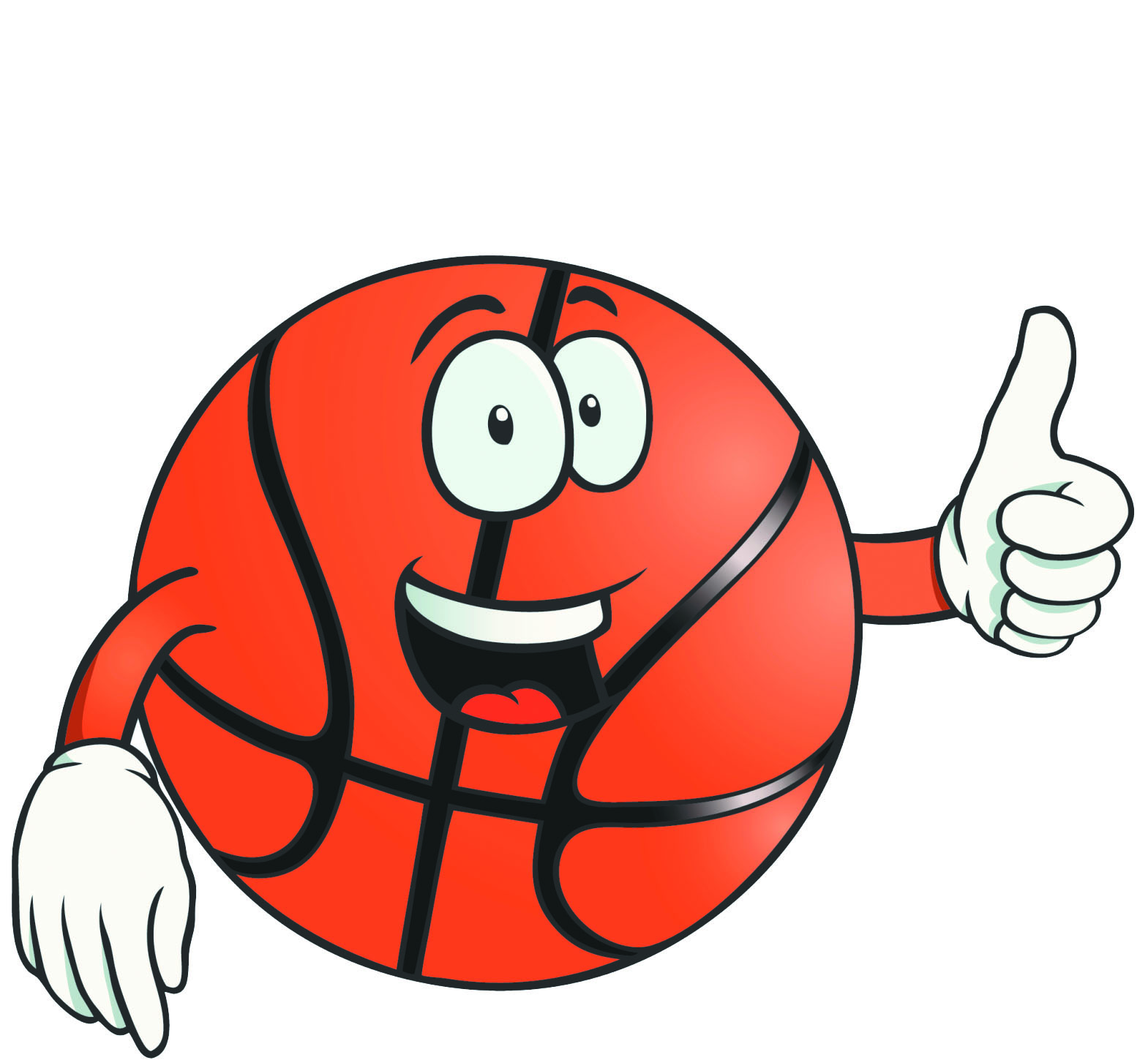 Cartoon Basketball Clipart