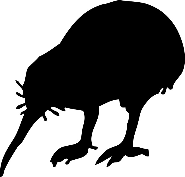 Kiwi Bird Stencils - stencilease.