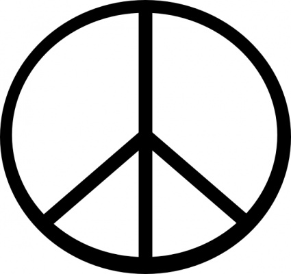 Peace symbol clip art