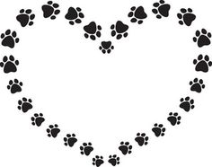 Clipart paw print border