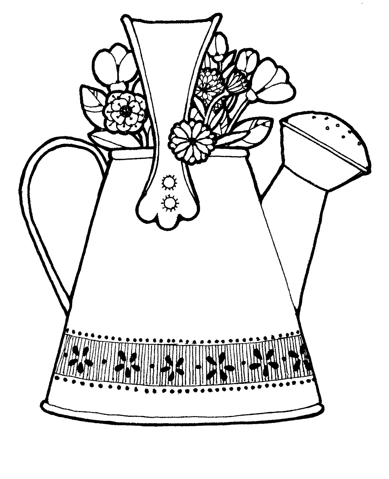 Watering Can Outline ClipArt Best