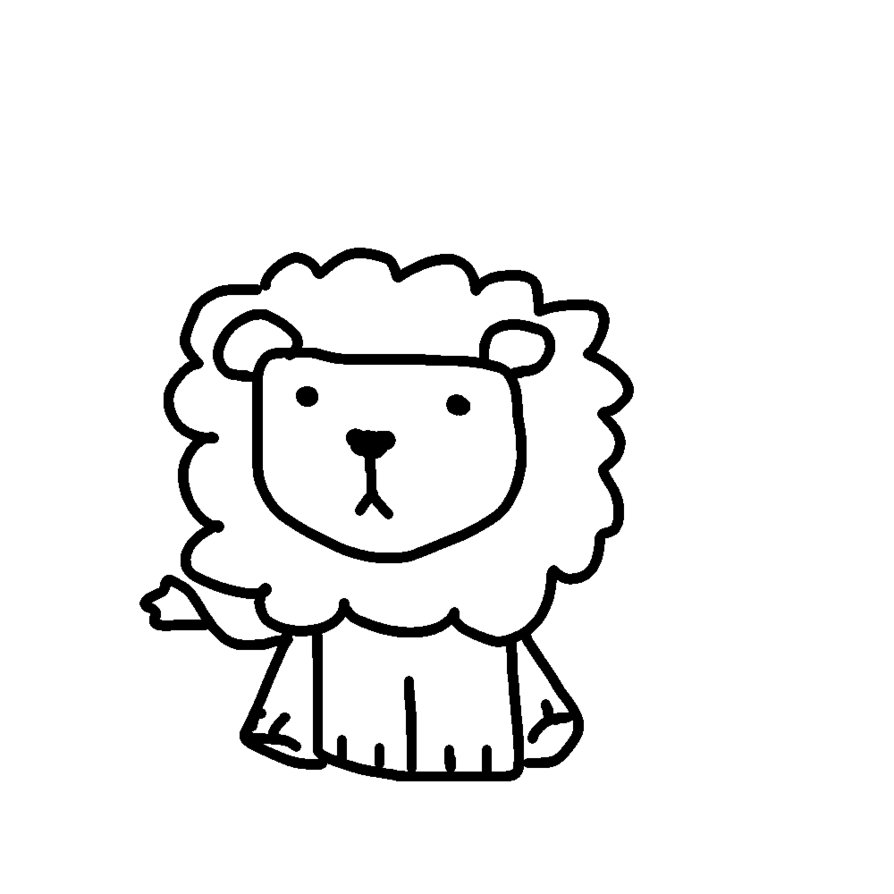 Lion Line Art - ClipArt Best