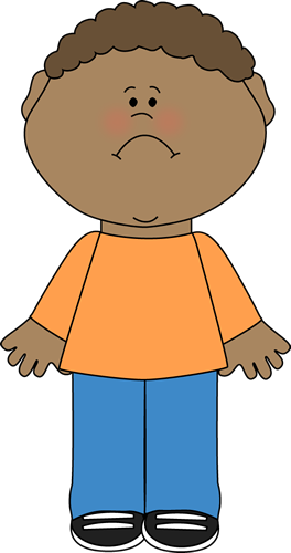 Boy sad face clipart