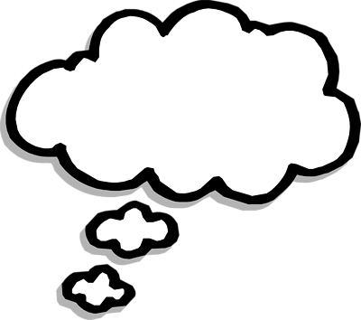 Comic Caption Cloud Clipart