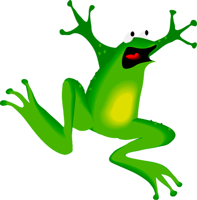 Cartoon Jumping Frog - Free Clipart Images