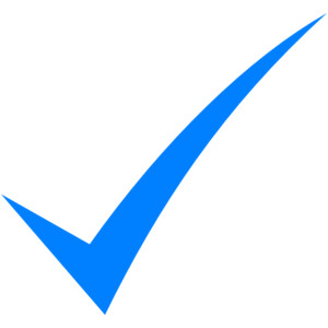 Blue Check Mark - ClipArt Best