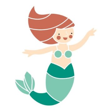 Mermaid Stencil | Free Download Clip Art | Free Clip Art | on ...