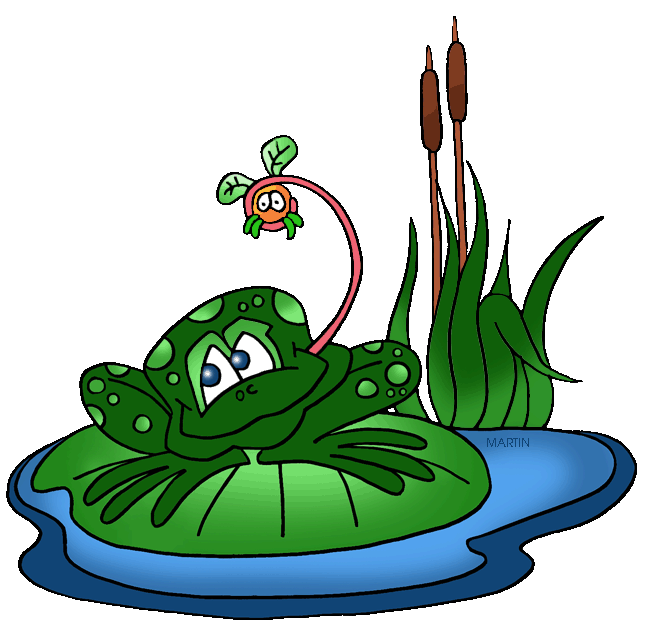 Frog On Lily Pad Clipart