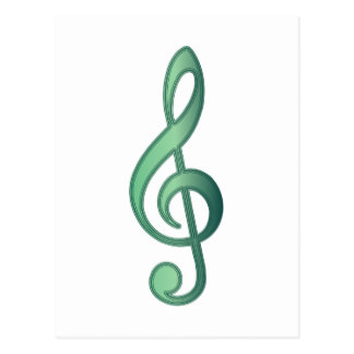 Treble Clef Postcards | Zazzle